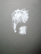 Head 4, oil on paper 50 x 65 cm, 2012